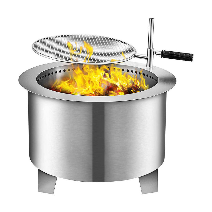 Best Portable Wood Burning Stainless Steel Accessories For Large Outdoor Smokeless Fire Pit - Similar product custom