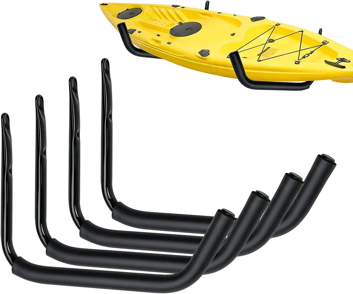 4pcs Kayak Storage Wall Mount Rack Garage Hooks Hanger for Kayaks Canoe Surfboard Paddle Board