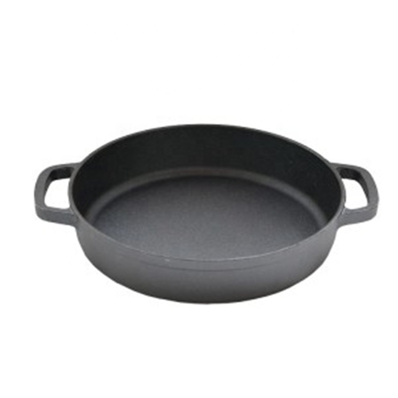 Wholesale Custom cast iron cookware oven nonstick soup stock pots big nonstick cooking iron wok