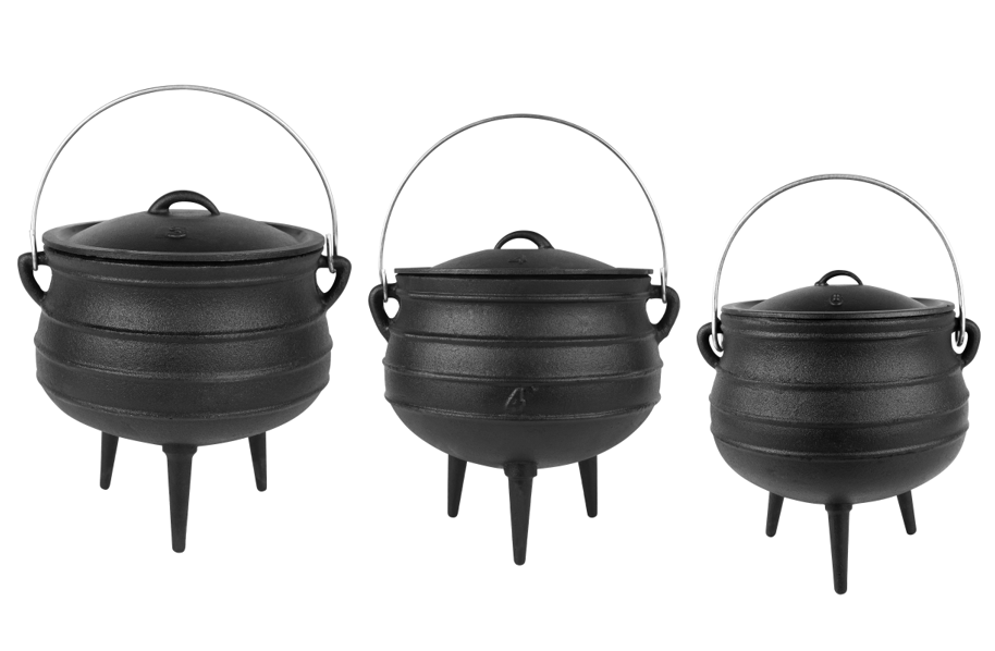 Camping pot Cast iron South Africa Three legged potjie pot 3 legs casting iron pot for camping cookware