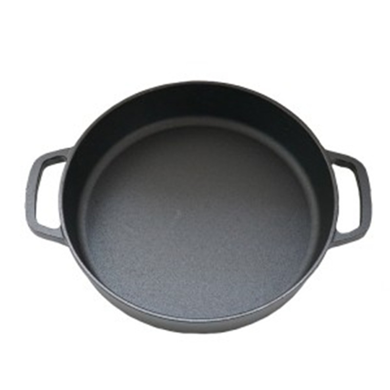 Wholesale Custom cast iron cookware oven nonstick soup stock pots big nonstick cooking iron wok