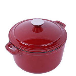 Custom High Quality Stocked Steamer Enamel Cast Iron Casserole  Heating Cooking Pot