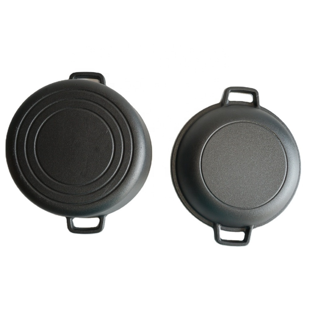 ChuiHua Factory Multi-Function Pre-Seasoned Non-Stick Cast Iron 2 in 1 Pot Cast Iron Combo Cooker For Kitchen Cooking