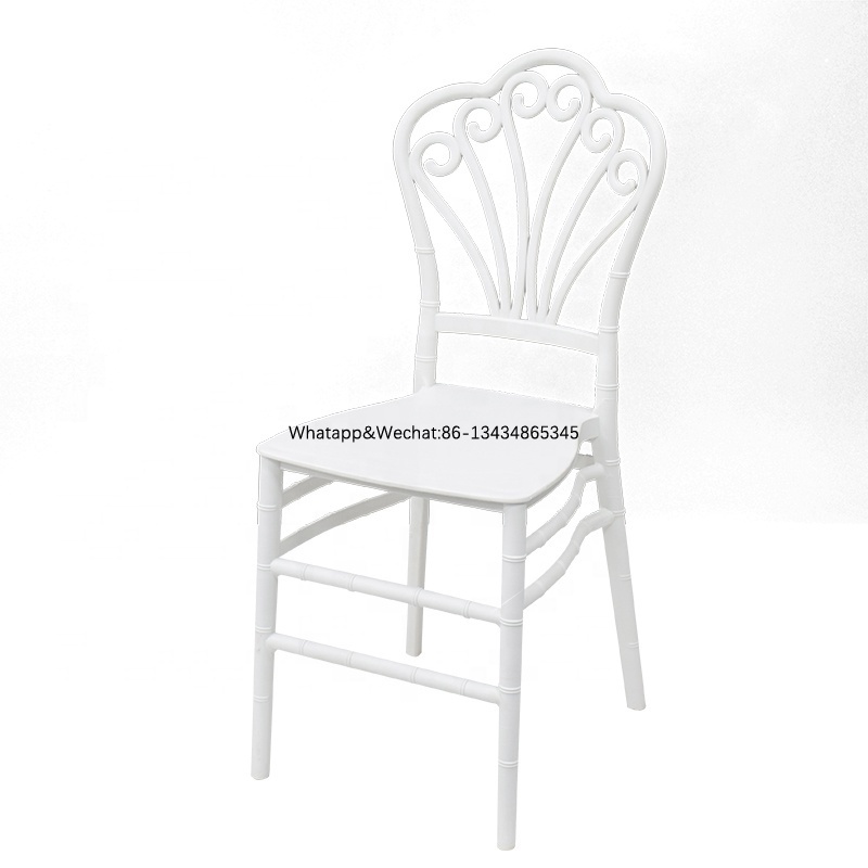 Cheap Price Wholesale Hotel Event Throne Chair Stackable Plastic Chairs for Wedding