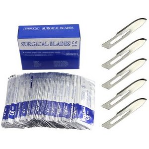 Disposable Scalpel 11 Disposable Dermaplaning Blades High Carbon Steel Dermablade Surgical Blades