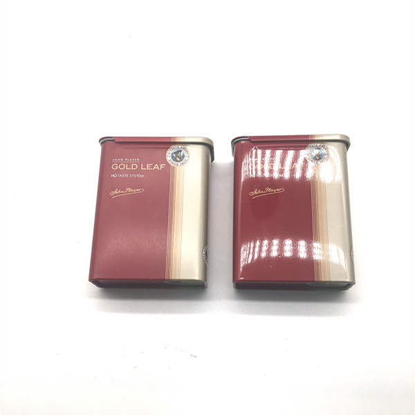 Hot sales OEM silding top tin can cigarette case pack tin box and custom made candy food tin