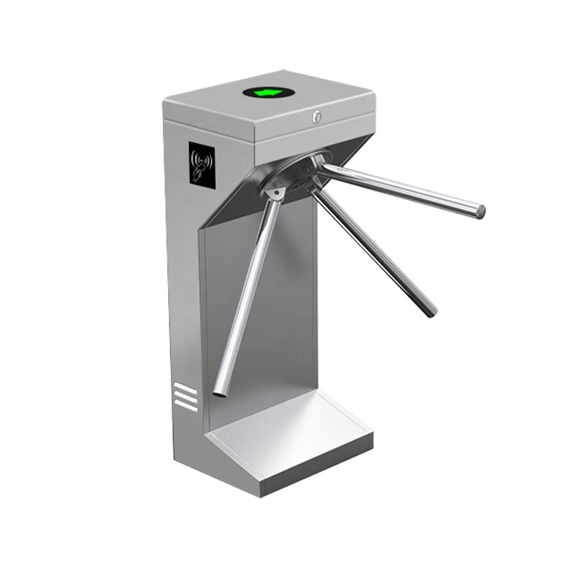 High Quality Small Tripod Turnstile Mechanism Factory Access Swing  Portable Barrier Gate with  qr code reader