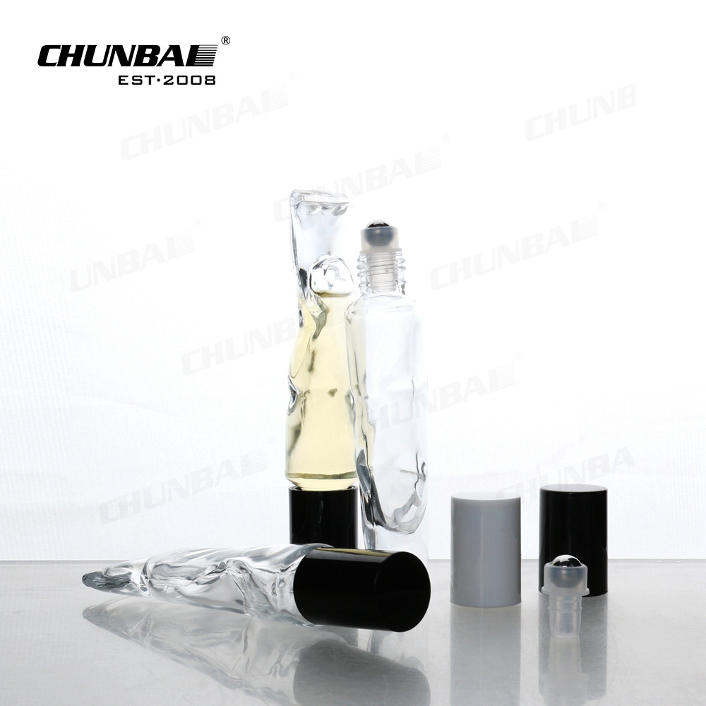 luxury custom 3ml 5ml 6ml 8ml 10ml 50ml rectangle roller ball packaging eye cream perfume oil container glass roll on bottle