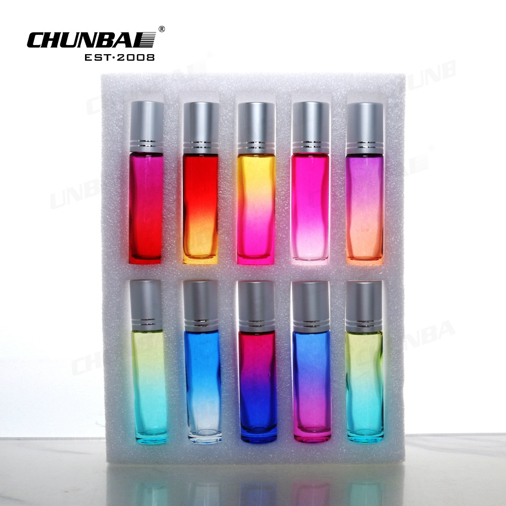 luxury custom 3ml 5ml 6ml 8ml 10ml 50ml rectangle roller ball packaging eye cream perfume oil container glass roll on bottle