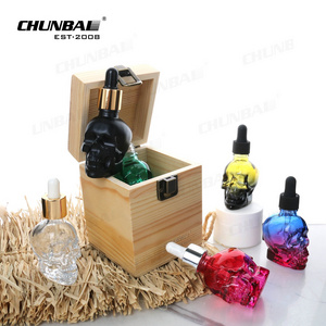 30Ml 60Ml 120Ml 1Oz Child Proof Skull Shaped Bottle Skull Perfume Bottle Colored Skull Bottle