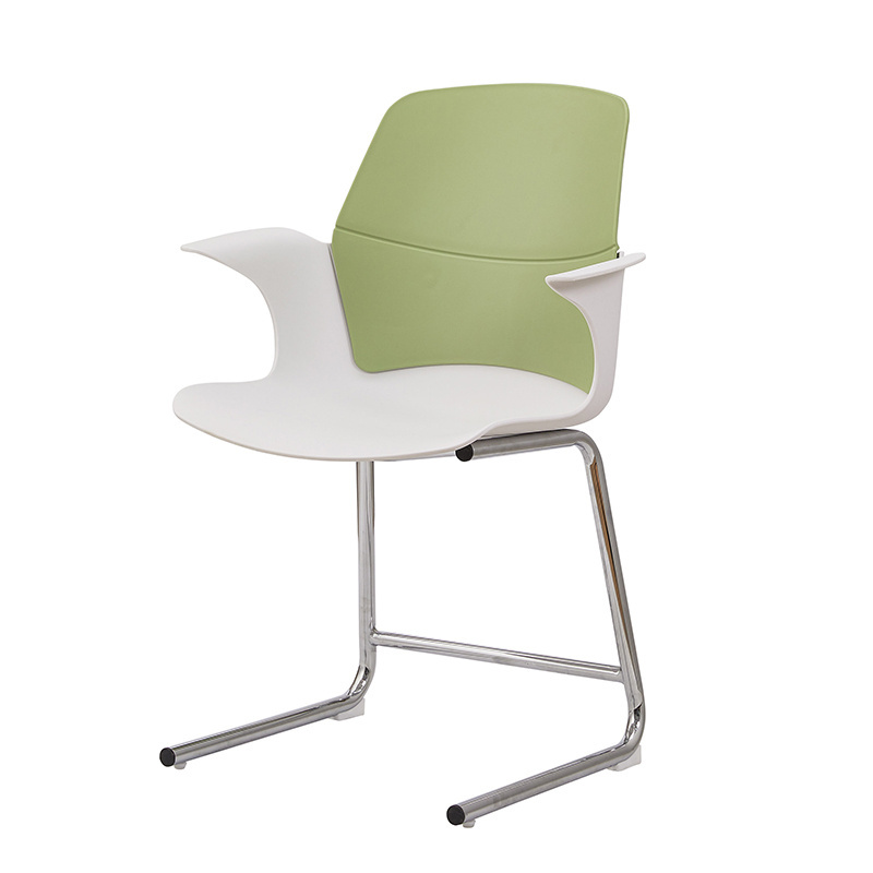 modern design unique furniture white metal pp FLOW school library hospital canteen dining chair