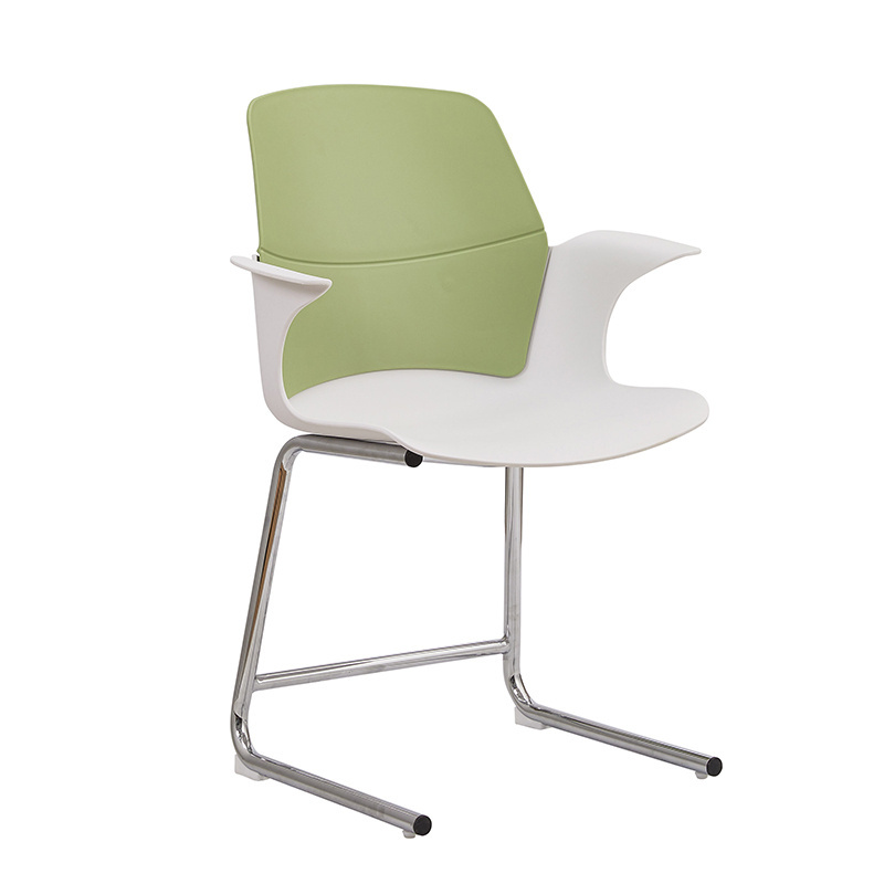 modern design unique furniture white metal pp FLOW school library hospital canteen dining chair