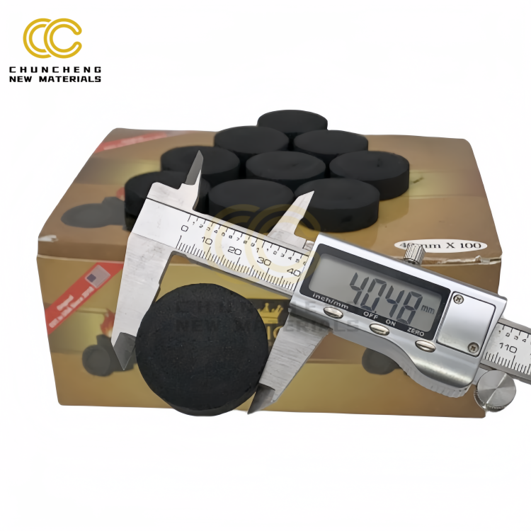 40mm diameter Customizable colors Fruit Wood Incense Hookah Charcoal for shisha Easy to light round Charcoal Tablets