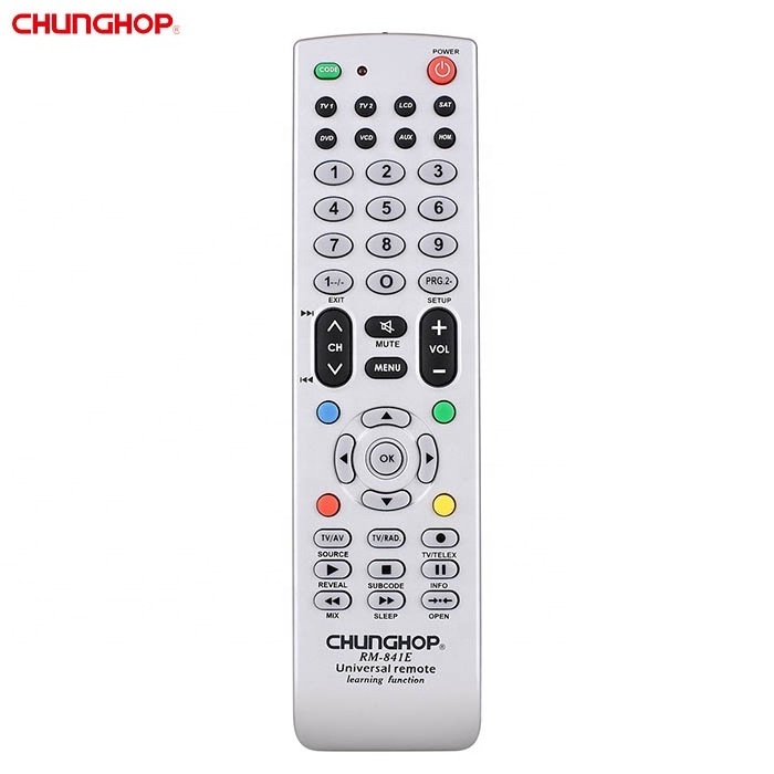 Chunghop RM-841E remote controls  8 in 1 universal remote control for Sony Sanyo Toshiba Samsung Hitachi