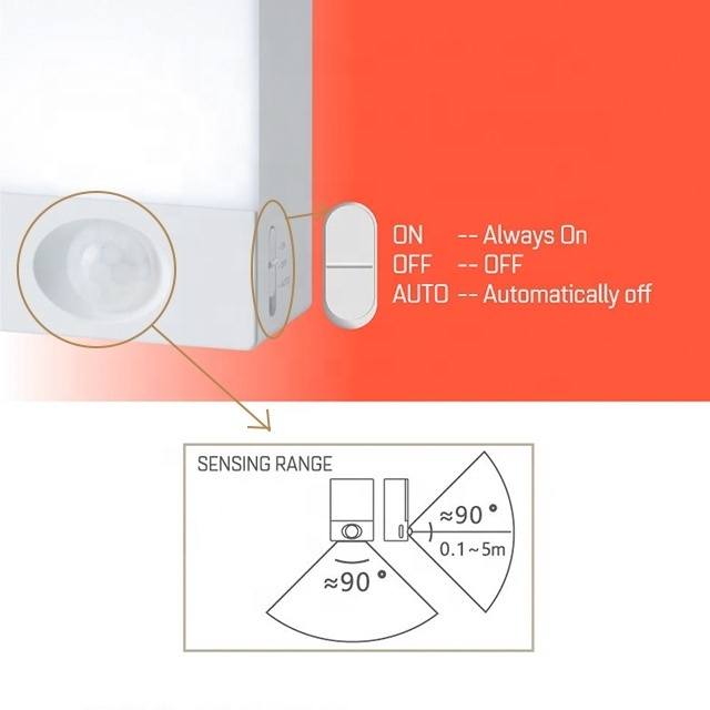 automatic sensor led night light indoor cabinet kitchen light human motion sensor light