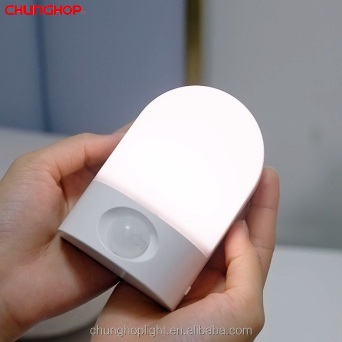 SD-650E Battery Operated White Cordless Led Motion Sensor Light Night