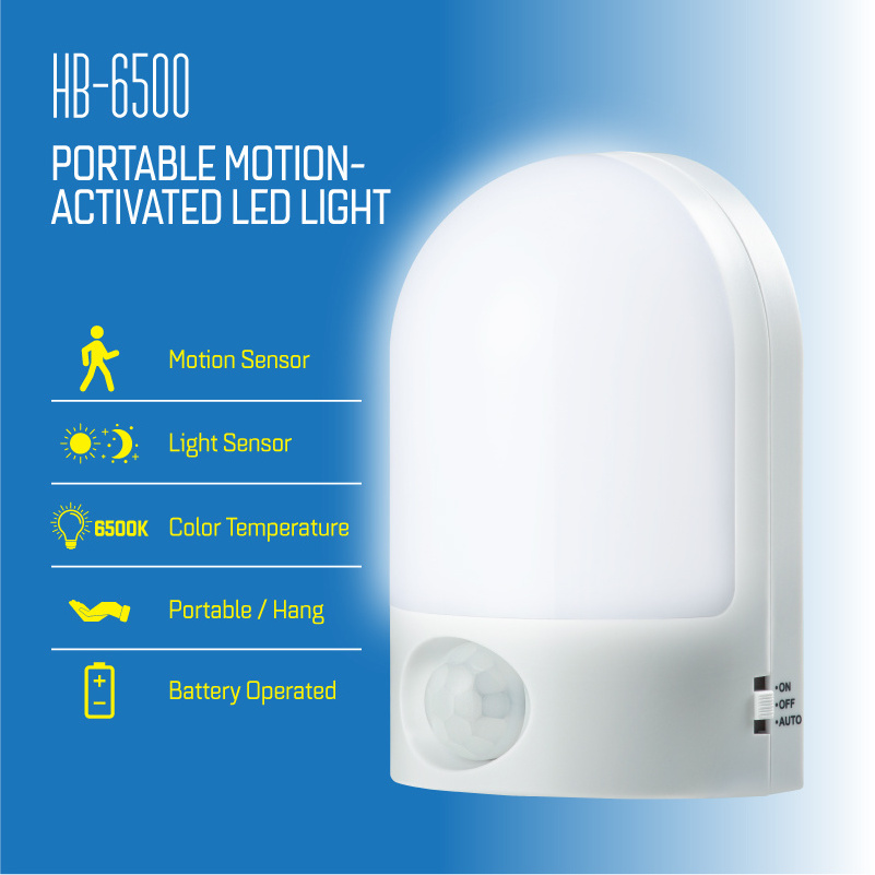 SD-650E energy-saving hangable indoor motion sensor light small night light battery lamp