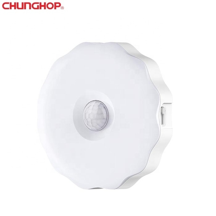 SC-118E motion sensor usb rechargeable small night light bedroom sleep light human sensing wireless lamp