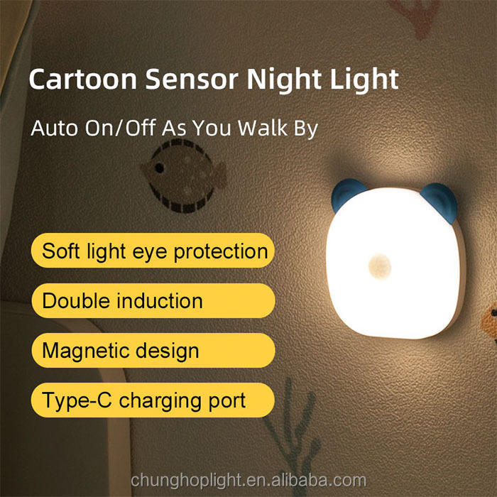 Factory custom OEM small motion sensor led light automatic night light night lamp bedroom