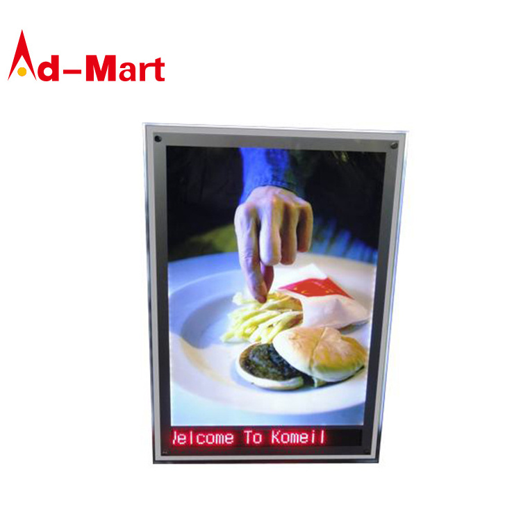 Crystal Frame Led Panel Light Box Display Advertising Sign Combined Crystal Lightbox Led Snap Panel Light Box Picture Frame