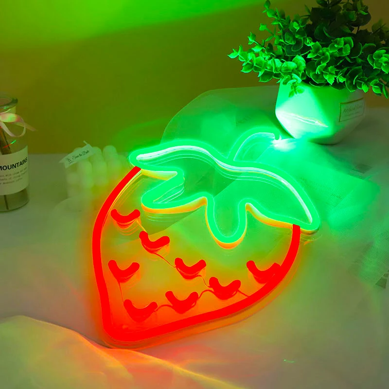 Wholesale Fresh Fruit Peach LED Neon Sign