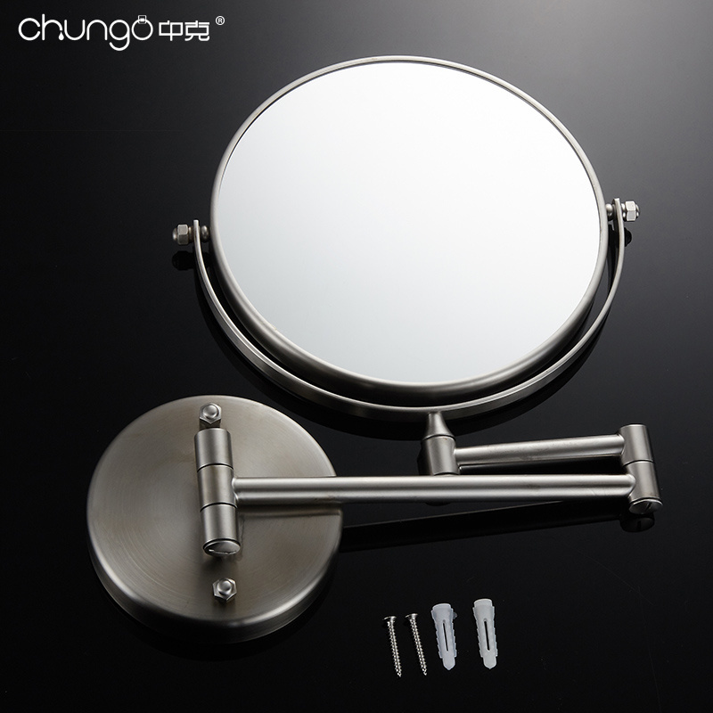 8 inch Bathroom 3X Magnifying Glass Mirror Two Sided Swivel Cosmetic Wall Mounted Mirror