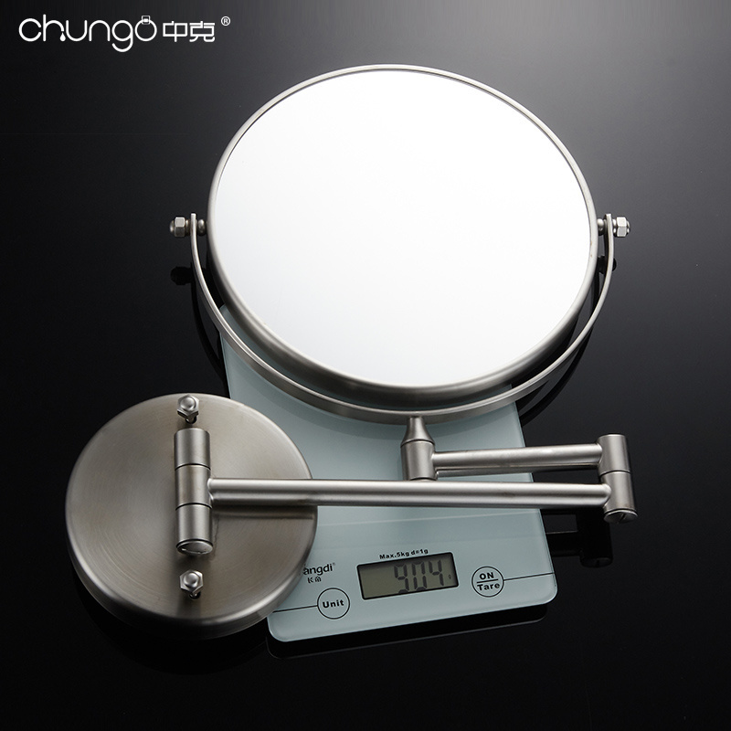 8 inch Bathroom 3X Magnifying Glass Mirror Two Sided Swivel Cosmetic Wall Mounted Mirror