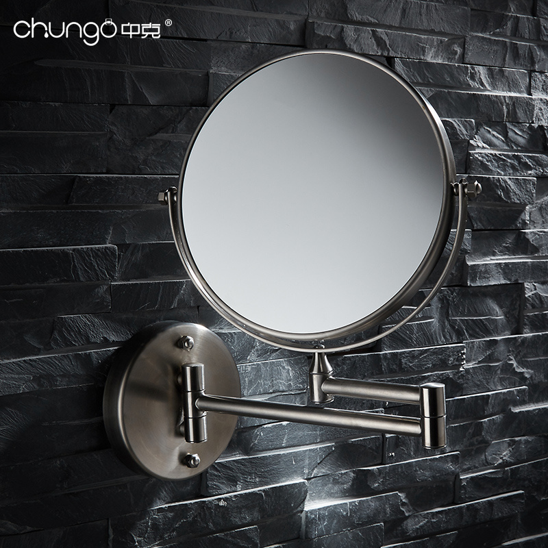 8 inch Bathroom 3X Magnifying Glass Mirror Two Sided Swivel Cosmetic Wall Mounted Mirror