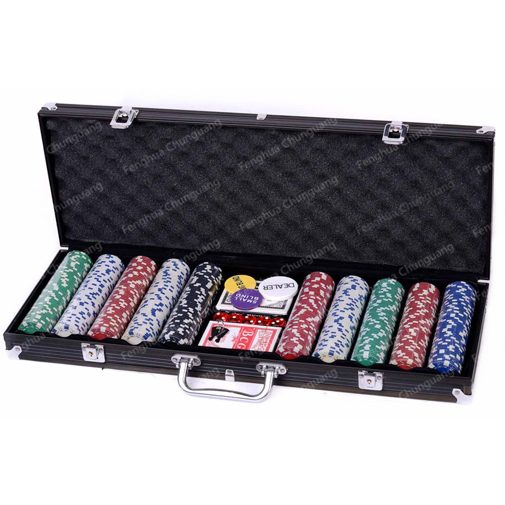 Clay 500 Poker Set with Black Aluminum Case