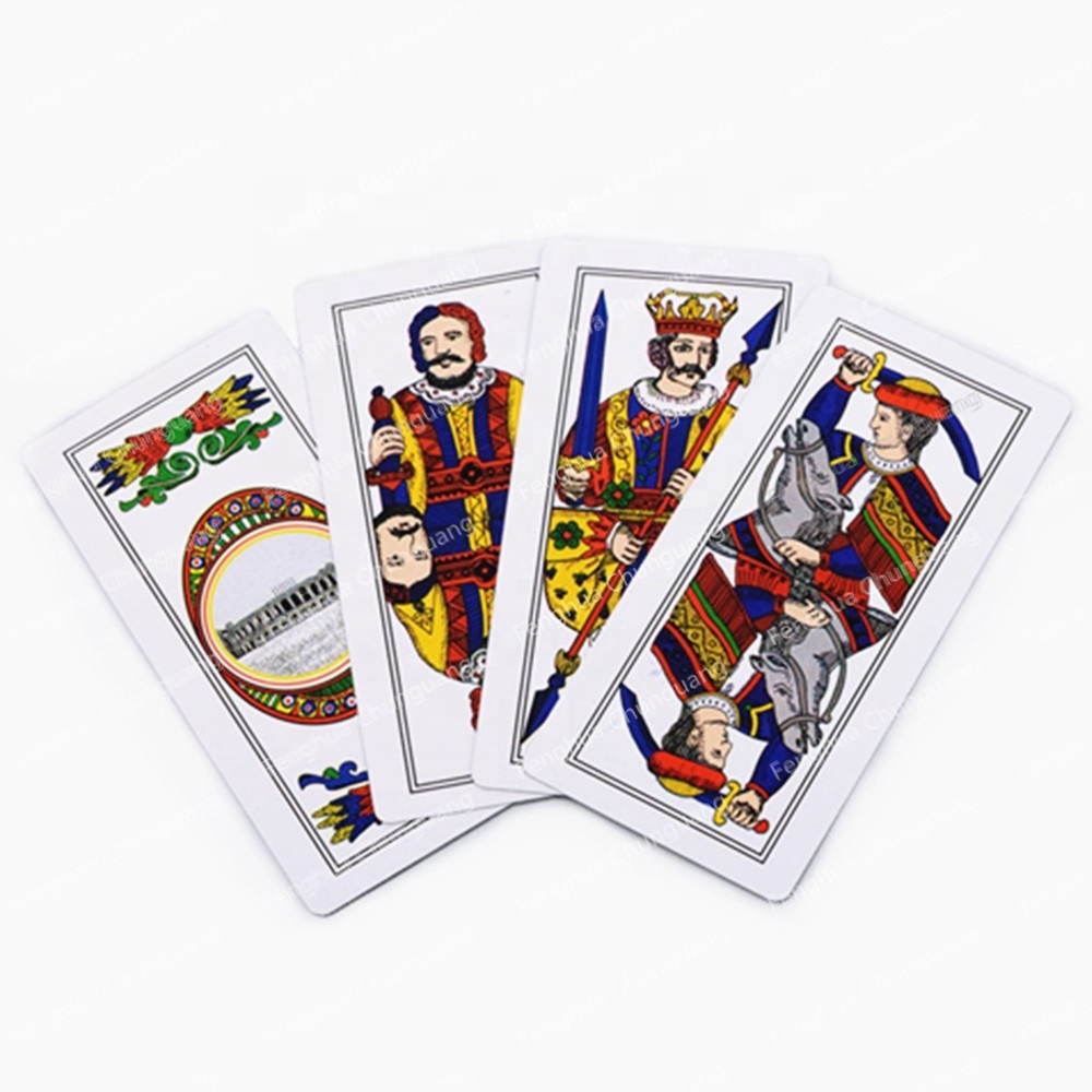 Customized Italian Paper Playing Cards PIACENTINE PLASTIFICATE