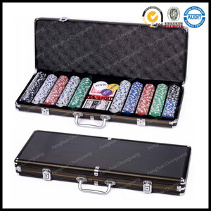 Clay 500 Poker Set with Black Aluminum Case