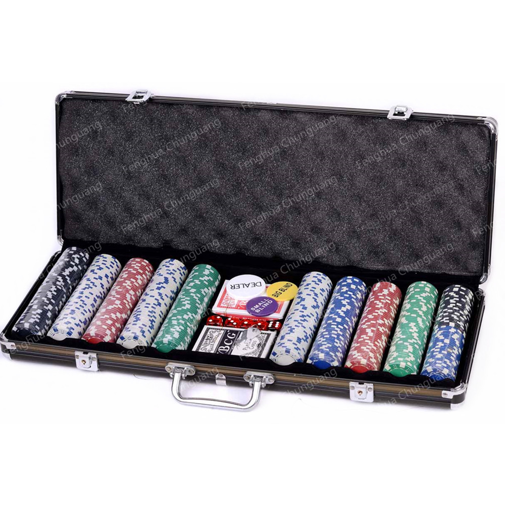 Clay 500 Poker Set with Black Aluminum Case