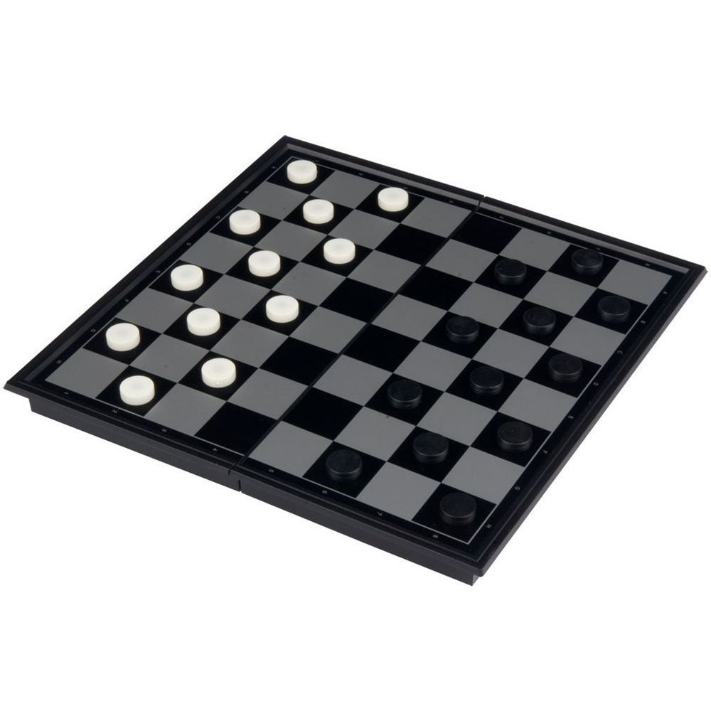 3 in 1 Travel Magnetic Chess, Checkers, Backgammon Chess Game Set with Chess Board