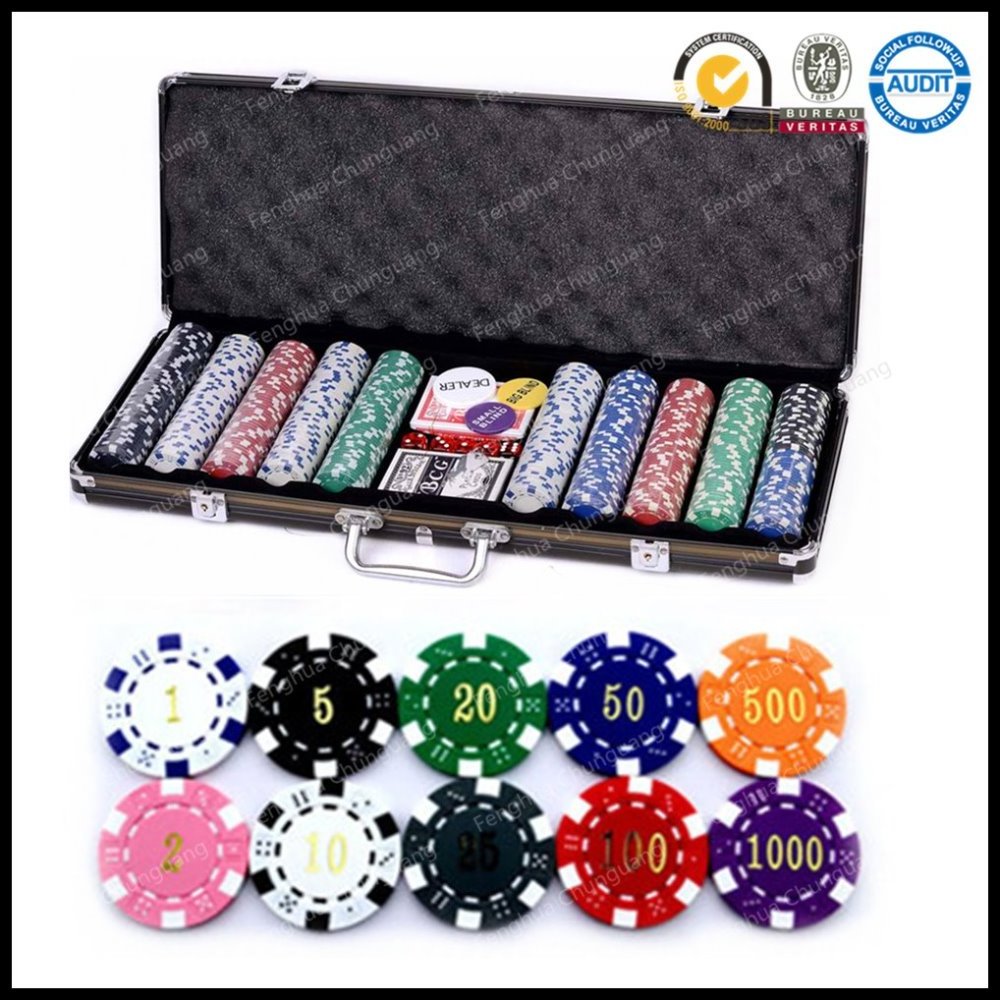 Clay 500 Poker Set with Black Aluminum Case