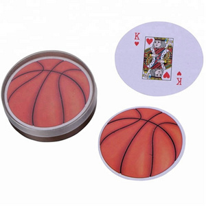 Paper Round Playing Cards Ball Shape Playing Cards Basketball Playing Cards