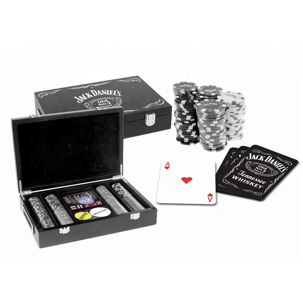 200pcs 11.5g Clay deluxe premium poker chips set in wooden box