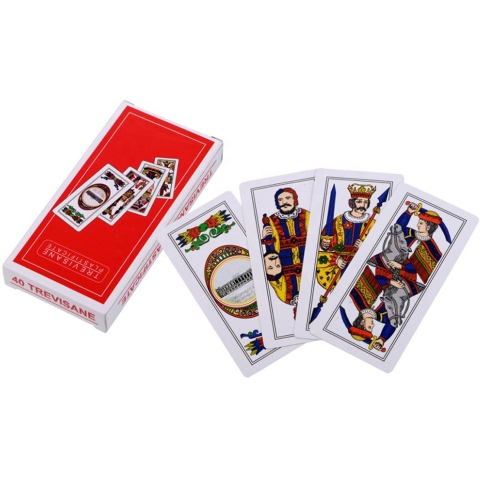 Customized Italian Paper Playing Cards PIACENTINE PLASTIFICATE