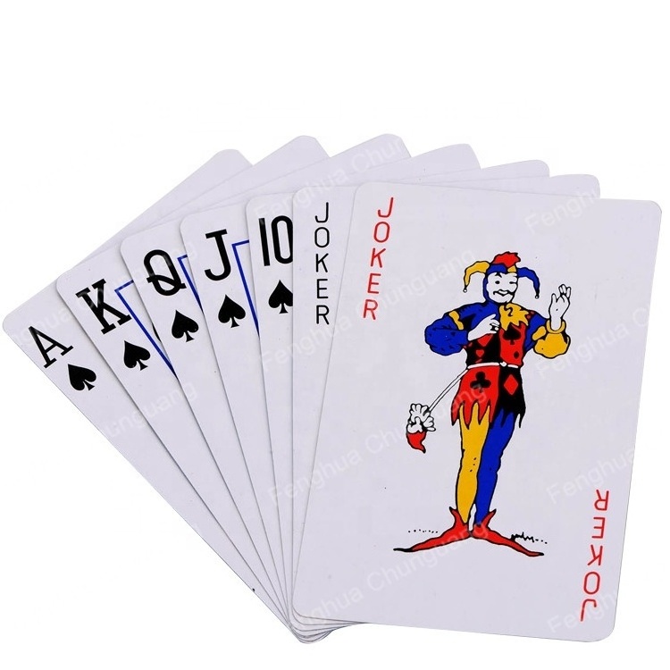 Bridge Size Advertising Paper Playing Cards Custom Printed Deck Of Cards