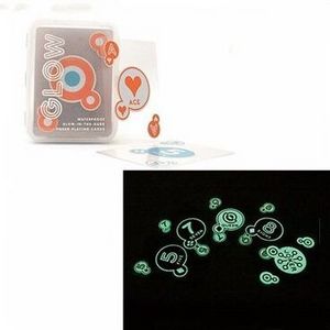 Glow in the dark plastic playing cards