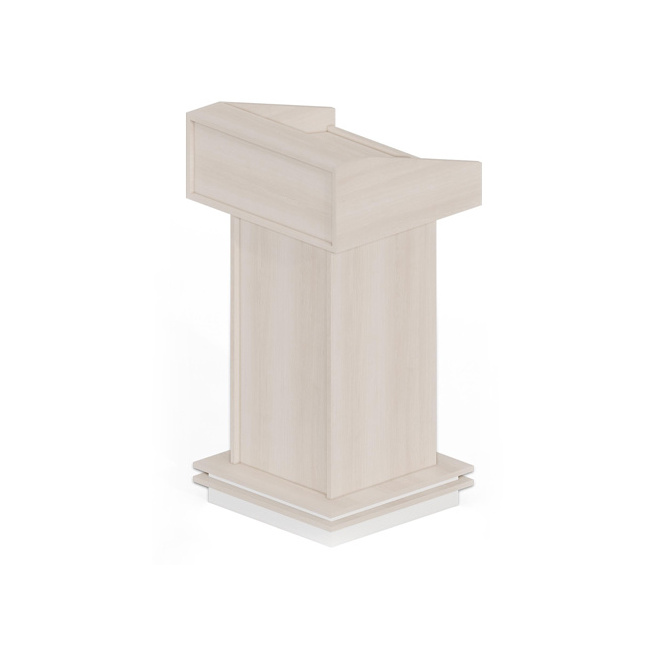 High Quality Rectangle Custom Church Podium Pulpit Rostrum Speech Lectern Stands Wooden Modern Commercial Furniture