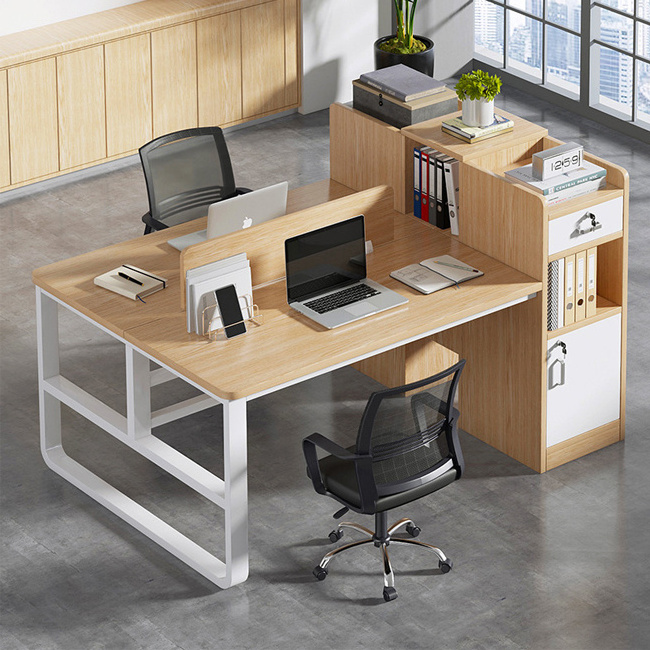 Modern Design Quality Desk Commercial Furniture Workstation Computer Partitions 1/2/4 Person Office Staff Table