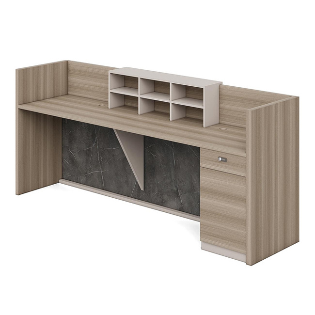 Modern minimalist large comptoir de reception cash register beauty salon bar reception desk custom color front desk