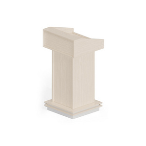 High Quality Rectangle Custom Church Podium Pulpit Rostrum Speech Lectern Stands Wooden Modern Commercial Furniture