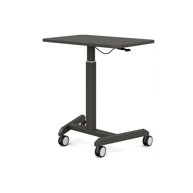 Modern Lifting Mechanism Height Adjustable Mobile Tables With Wheels Small Meeting Home Office Desks And Chair