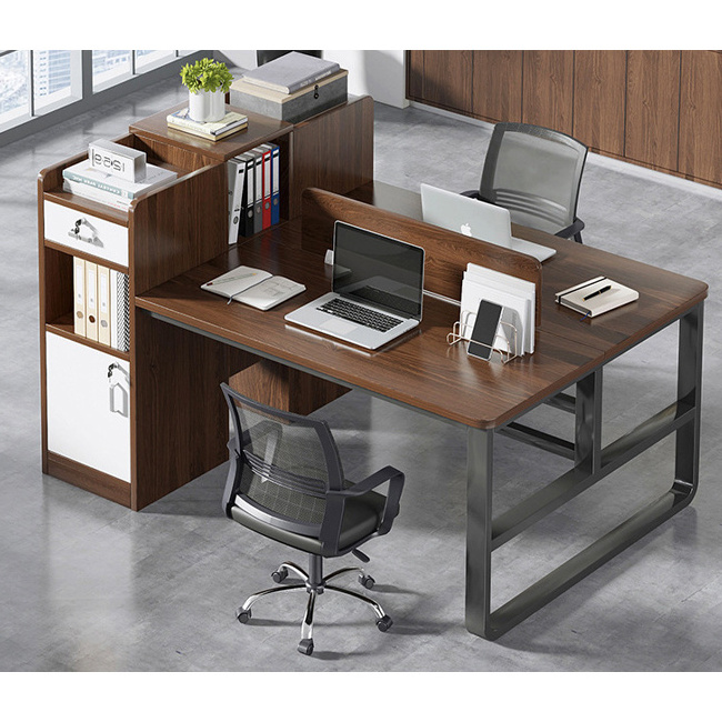 Modern Design Quality Desk Commercial Furniture Workstation Computer Partitions 1/2/4 Person Office Staff Table