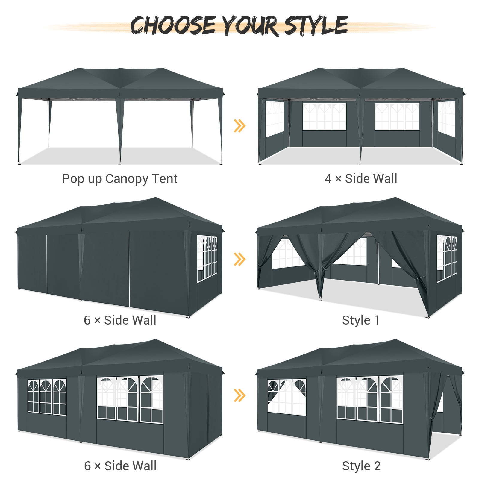 Heavy duty waterproof canopy 10x10 10x20 folding pop up  outdoor custom printed trade show tent