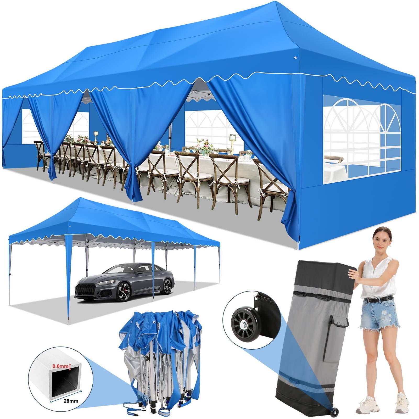 3x6 canopy tent 3x3 toldos 3m x 3m pop-up outdoor pop up gazebo with sides and mosquito netting