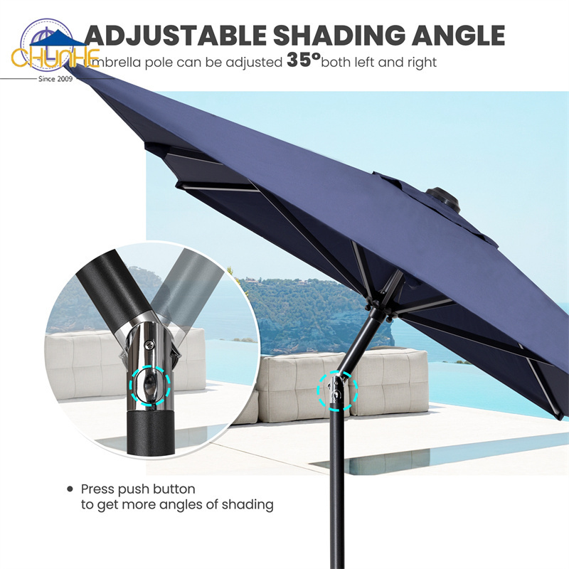 Waterproof Windproof Cantilever Outdoor Banana Square Folding Umbrella Garden Patio Umbrella With base