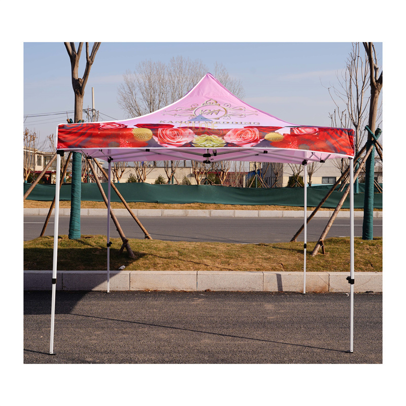 Custom big outdoor tent commercial trade show tent awning tent popup gazebo 10ft x 10ft strong steel frame