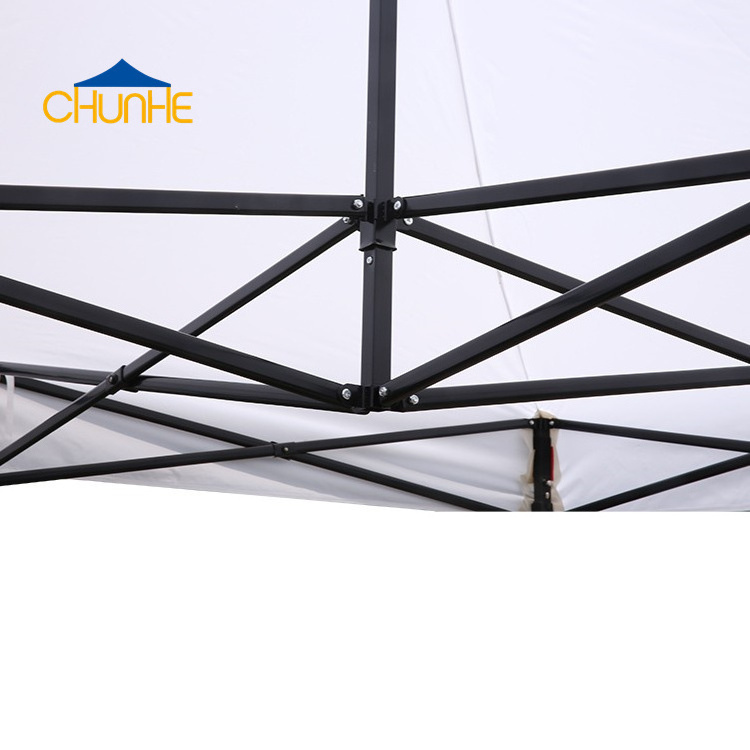 Outdoor exhibition even pop up trade show steel folding tent gazebo for promotion